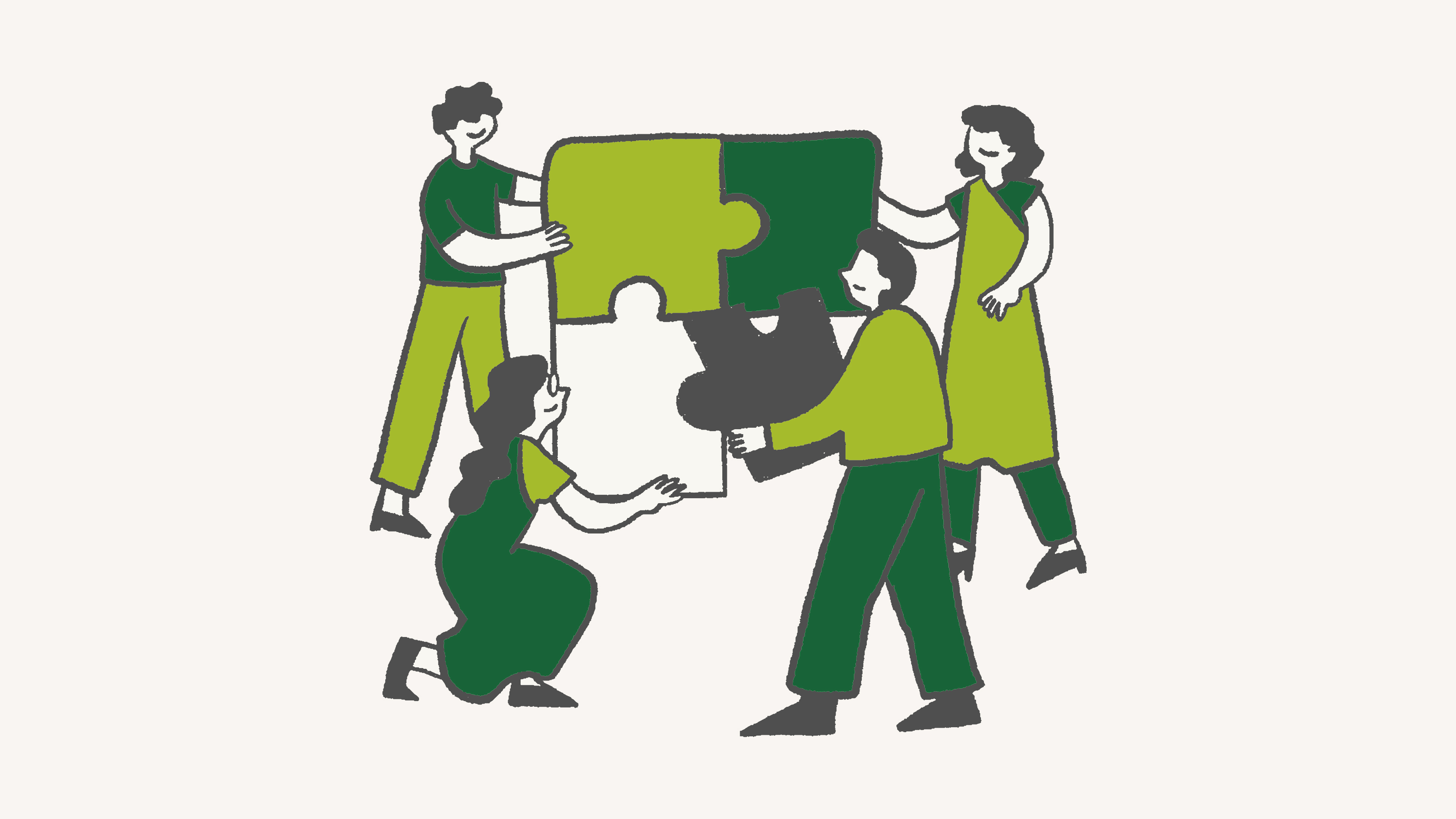 Decorative Image showing team work